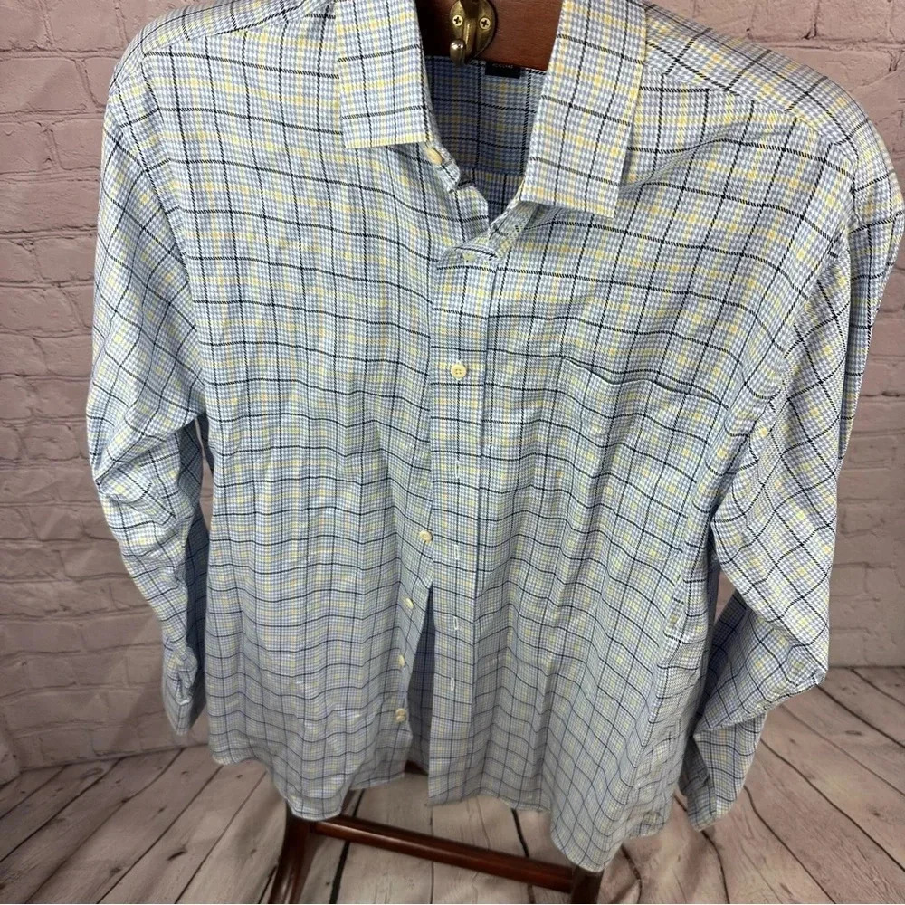 men's harold powell shirt size medium preppy business professional